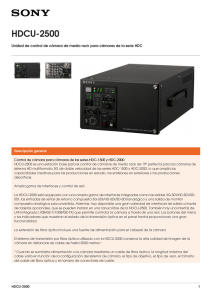 HDCU-2500 Unidad de control de cámara de medio rack para cámaras...