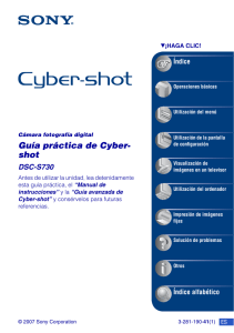 Guía práctica de Cyber- shot DSC-S730 Índice