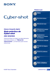 Guía práctica de Cyber-shot DSC-W35/W55 Índice