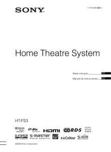 Home Theatre System HT-FS3 Mode d’emploi Manual de instrucciones
