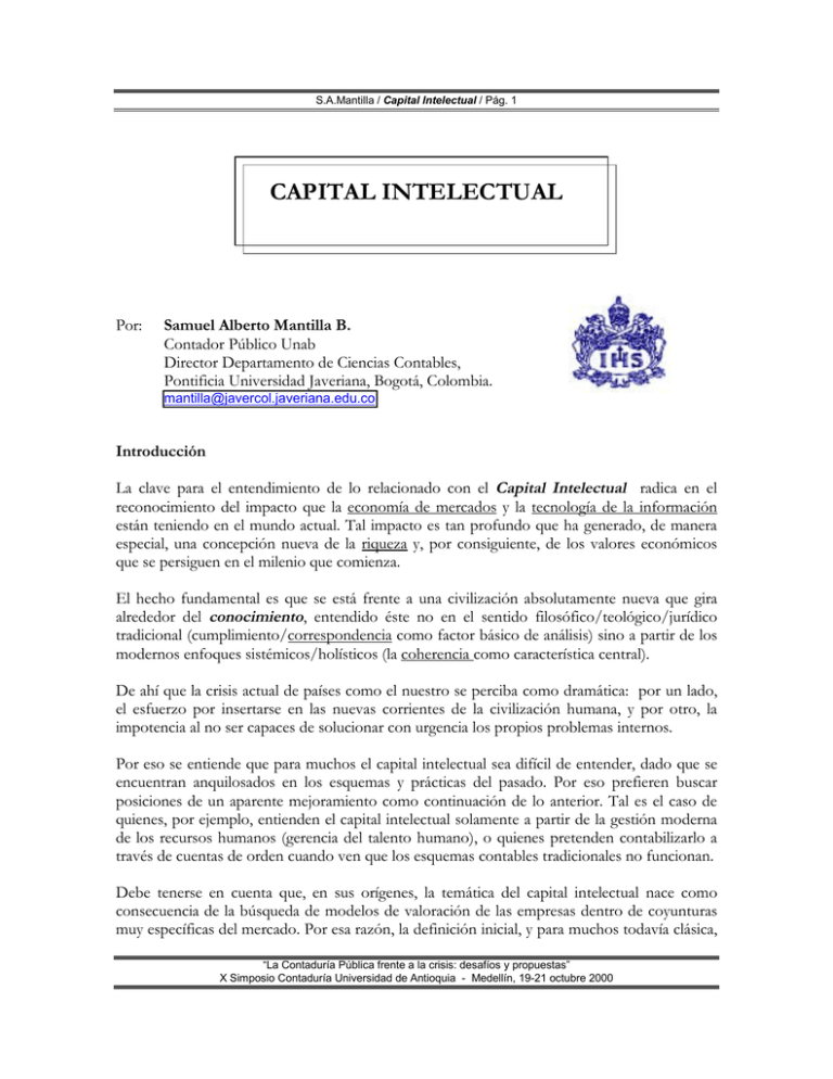 Capital Intelectual En La Contabilidad