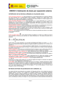 Nueva ventana:ANEXO II. Estimación de dosis por exposición externa (pdf, 368 Kbytes)