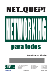 Networking para todos, pdf gratuito de Antoni Porras