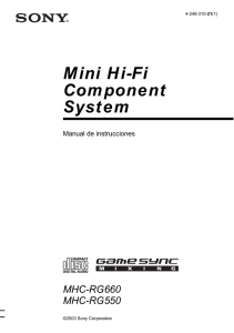 Mini Hi-Fi Component System MHC-RG660