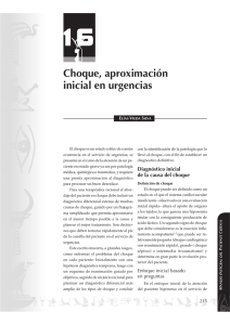 16 Choque, aproximación inicial en urgencias