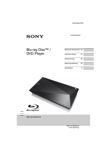 Blu-ray Disc™ / DVD Player