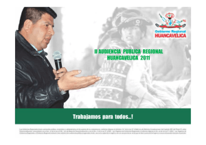 Trabajamos  para  todos…! II AUDIENCIA  PUBLICA  REGIONAL