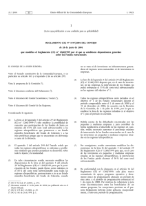 Reglamento (CE) n 1447/2001 del Consejo de 28 de junio y