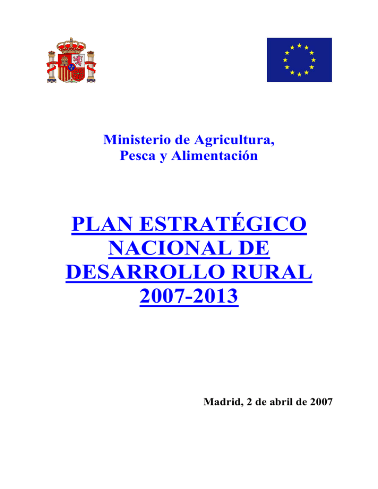 Plan Estrat Gico Nacional De Desarrollo Rural