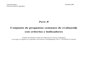 Conjunto de preguntas comunes de evaluaci n con criterios e indicadores (12/2000).