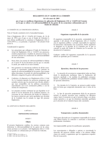 Reglamento (CE) N 16/2003 DE LA COMISI N de 6 de enero de 2003 por el que se establecen disposiciones de aplicaci n del Reglamento (CE) n 1164/94 del Consejo en lo que se refiere a la subvencionabilidad de los gastos de las actuaciones cofinanciadas por el Fondo de Cohesi n.