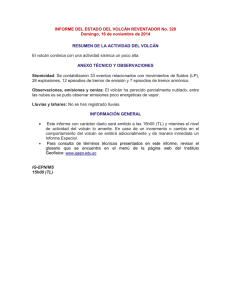 INFORME DEL ESTADO DEL VOLCÁN REVENTADOR No. 320