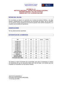 INFORME No. 20 – ESCUELA POLITÉCNICA NACIONAL INSTITUTO GEOFÍSICO