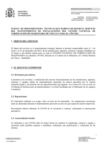 Nueva ventana:Pliego Prescripciones Técnicas 5/2012 (pdf, 217 Kbytes)
