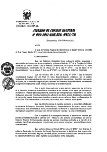 AfDERoO DE fONJE/O REGIONAl N° 00!J-2011-fiOB.Rlfi-8YfA/fR CONSEJO REGIONAL Huancavelica,