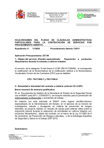 Nueva ventana:Hoja -Resumen del Pliego de Cláusulas Administrativas (pdf, 105 Kbytes)