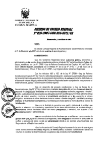REGIONAL CONSEJO DE HUANCAVELICA