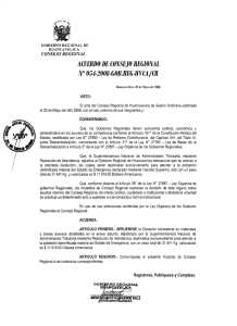 ACUERDO DE CONSEJO REGIONAL N° 054-2008-GOB.REG-HVCAjCR CONSEJO REGIONAL
