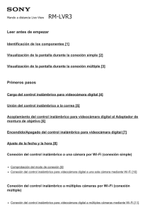 RM-LVR3 Leer antes de empezar