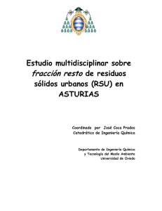 fracción resto Estudio multidisciplinar sobre de residuos sólidos urbanos (RSU) en