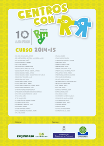 CENTROS CON 2014-15 CURSO
