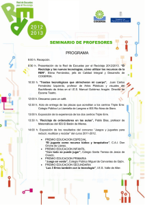 Programa del Seminario de Profesores 2012
