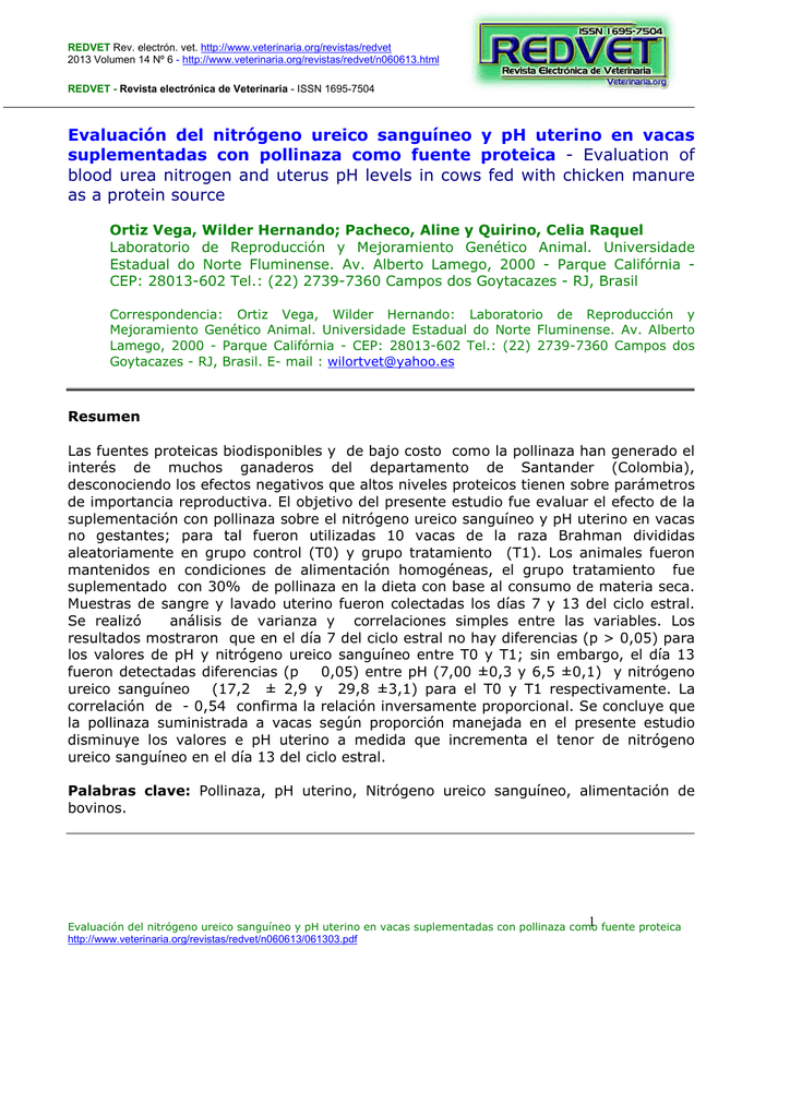 Nitrogeno ureico y urea alta