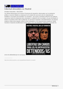 Libertad detenid@s en Madrid
