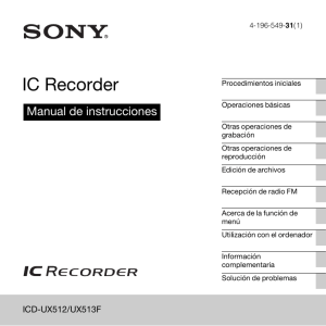 IC Recorder Manual de instrucciones