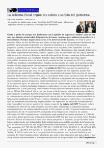 La reforma fiscal según los sabios a sueldo del gobierno.