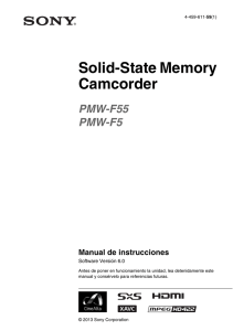 Solid-State Memory Camcorder PMW-F55 PMW-F5