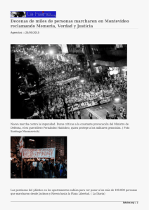 Decenas de miles de personas marcharon en Montevideo