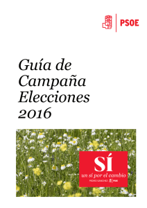 Lee en PDF la guía de campaña del PSOE para el 26-J.