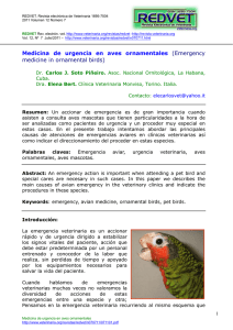Medicina de urgencia en aves ornamentales
