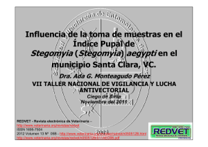 Influencia de la toma de muestras en el Índice Pupal de  Stegomyia (Stg.) aegypti  en el municipio Santa Clara, provincia Villa Clara