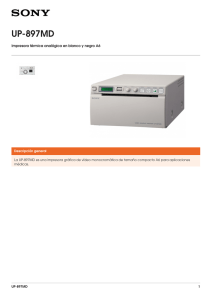 UP-897MD Impresora térmica analógica en blanco y negro A6