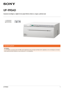 UP-990AD Impresora analógica y digital A4 en papel térmico blanco y...