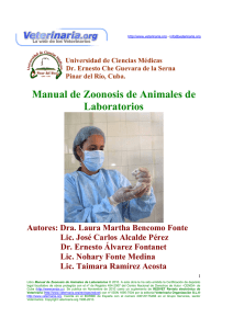 Manual de Zoonosis de Animales de Laboratorios