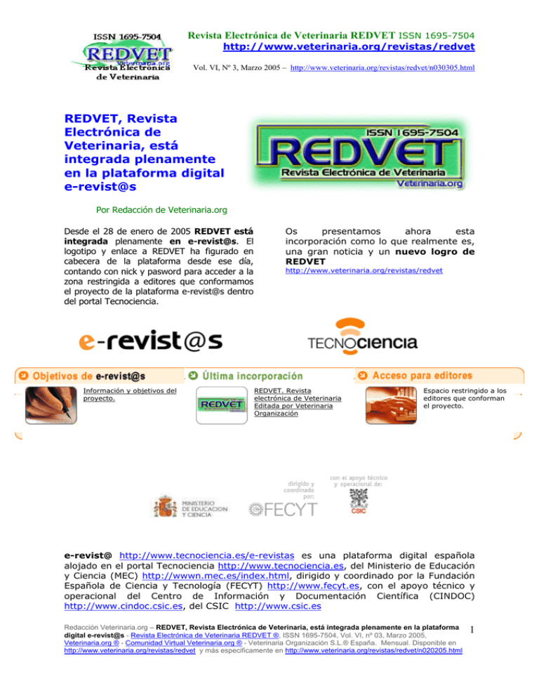 Http://www.veterinaria.org/revistas/redvet/revistas.pdf