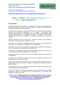 ISSN 1695-7504  Síndrome obstructivo en vías respiratorias superiores