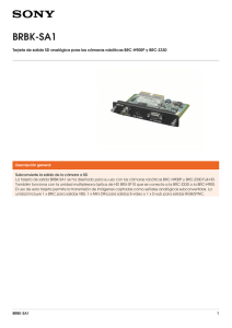 BRBK-SA1 Tarjeta de salida SD analógica para las cámaras robóticas BRC-H900P...