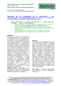 ISSN 1695-7504  and comunication technology in general epizootiology)