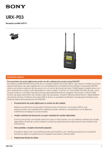 URX-P03 Receptor portátil UWP-D