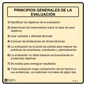 Nueva ventana:Principios generales de la evaluación (pdf, 20 Kbytes)