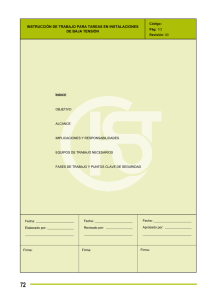 Nueva ventana:Instrucción para trabajos en baja tensión (pdf, 14 Kbytes)