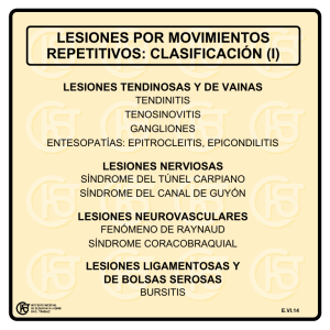 Nueva ventana:Lesiones por movimientos repetitivos: clasificación (I) (pdf, 23 Kbytes)