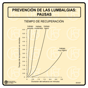 Nueva ventana:Prevención de las lumbalgias: Pausas (pdf, 29 Kbytes)