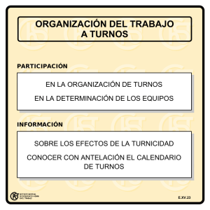 Nueva ventana:Organización del trabajo a turnos (pdf, 24 Kbytes)