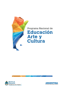 Programa de Educación, Arte y Cultura del Ministerio de Educación de la Nación