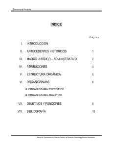 I.  INTRODUCCIÓN II.  ANTECEDENTES HISTÓRICOS